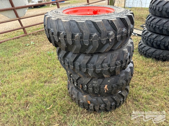 (4) SUPER TRACTION 10-16.5 TIRES