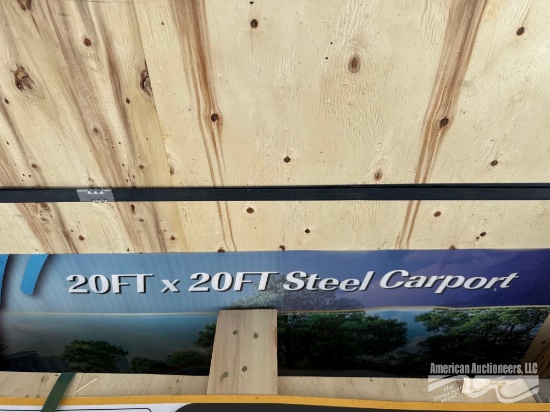 20ft x 20ft STEEL CARPORT
