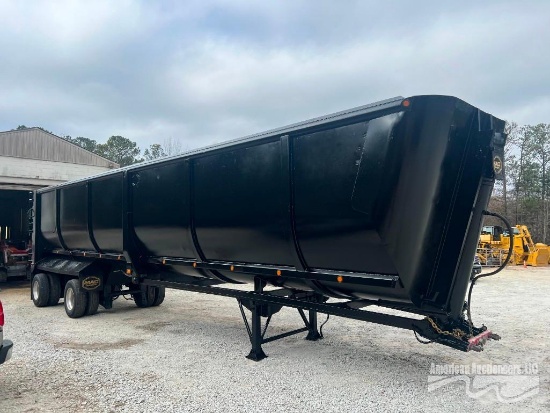 2014 MAC T/A STEEL HYDRAULIC FRAME END DUMP GRAIN AGGREGATE TRAILER