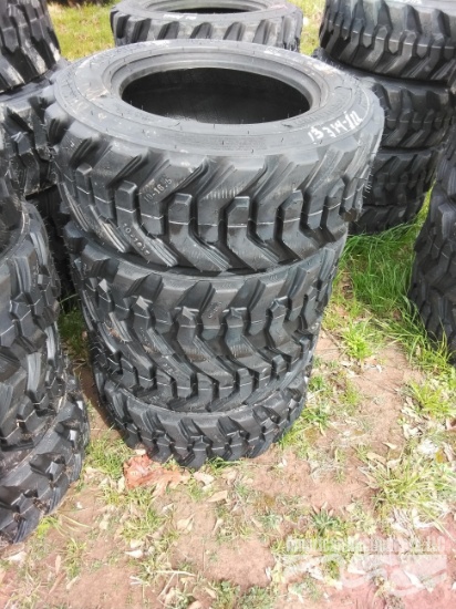 (4) NEW 10-16.5 SKID STEER TIRES