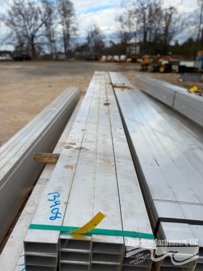 (32) ALUMINUM TUBING 2'X4'X20'