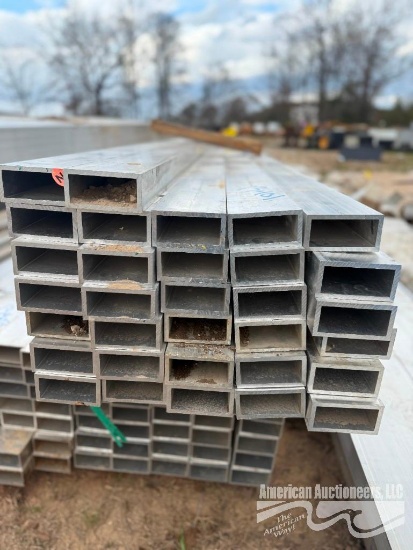 (32) ALUMINUM TUBING 2'X4'X24'