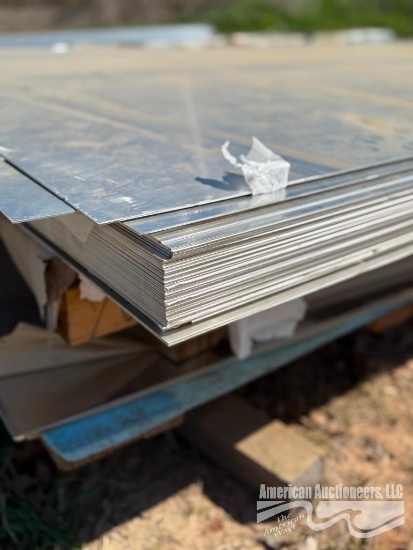 (49) ALUMINUM SHEETS 5' X 10'