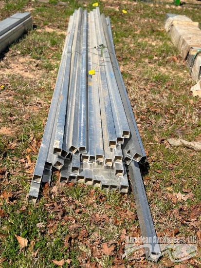 (33) ALUMINUM TUBING 2'X2'X21'