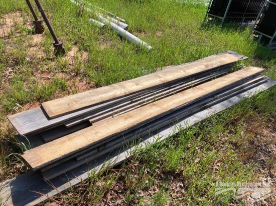 12 TO 15FT VAROUS WIDTHS 1" THICK ROUGH CUT PINE