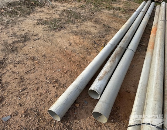 (5) 6" PVC PIPE, 20' LONG