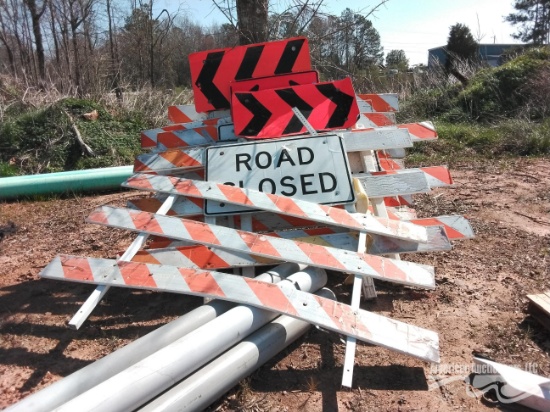 (7) ROAD CLOSED SIGNS