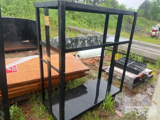 METAL SHELVING ON WHEELS