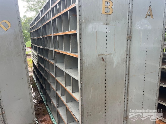 15' X 7' METAL SHELVING