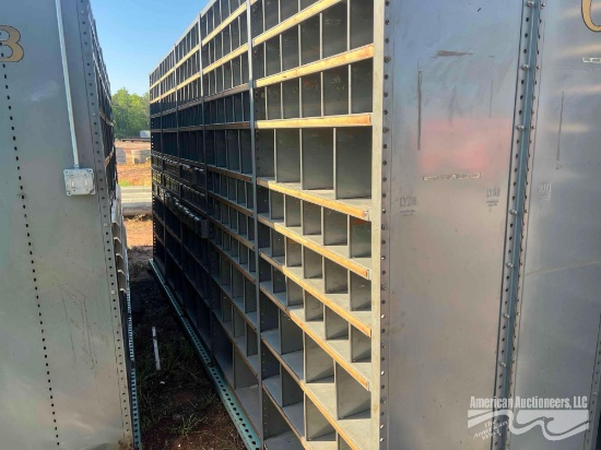 15' X 7' METAL SHELVING
