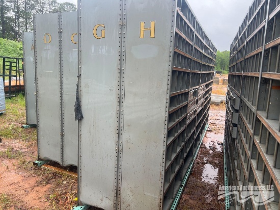 15' X 7' METAL SHELVING