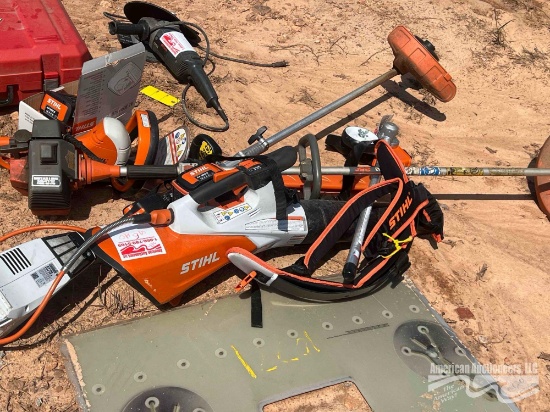 STIHL BATTERY YARD EQUIPMENT- LEAF BLOWER, TRIMMER, WEED EATER & GAS POWERED WEED EATER