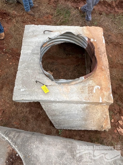 CONCRETE HEAD WALL FOR A 36" PIPE