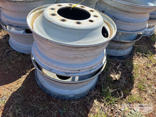SET OF (4) SEMI WHEELS 22.5