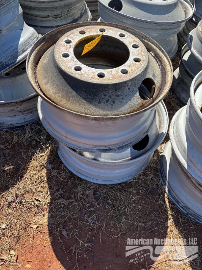 SET OF (4) SEMI WHEELS 22.5