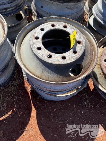 SET OF (4) SEMI WHEELS 22.5