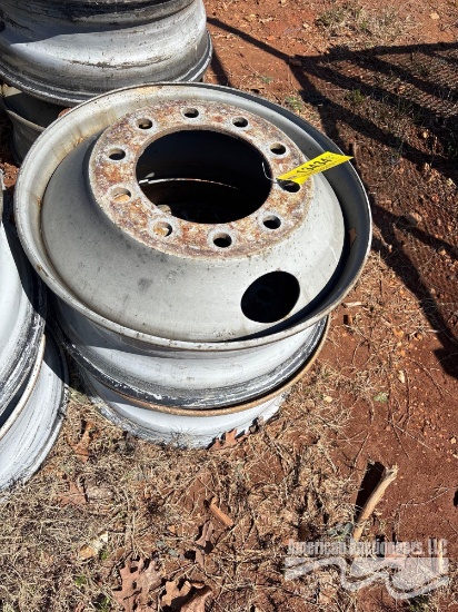 SET OF (4) SEMI WHEELS 22.5
