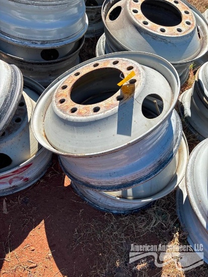 SET OF (4) SEMI WHEELS 22.5