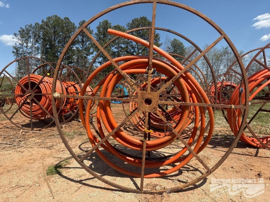LARGE HOSE REEL W/HOSE
