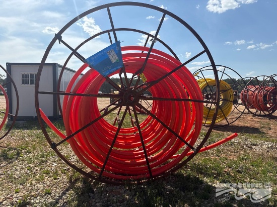 LARGE HOSE REEL W/HOSE
