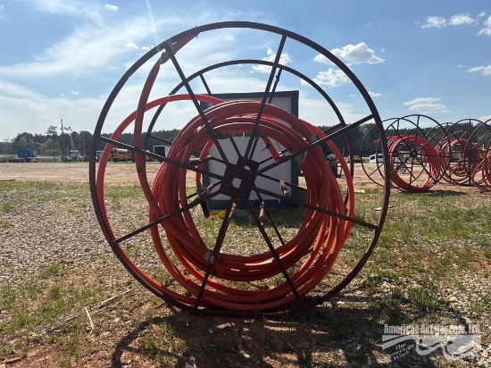 LARGE HOSE REEL W/HOSE