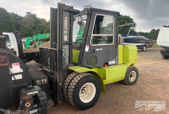 CLARK CGP50 DUAL WHEELED OFF ROAD FORKLIFT