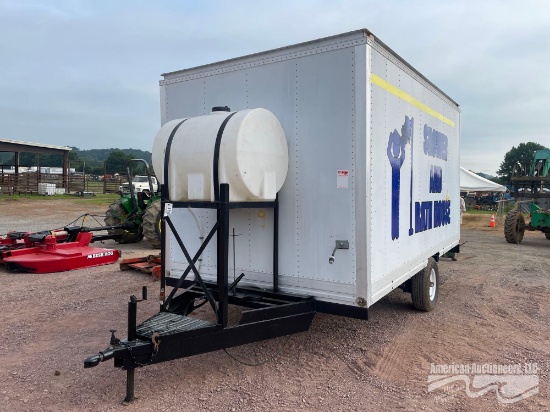 14' SHOWER & BATH HOUSE ON TRAILER