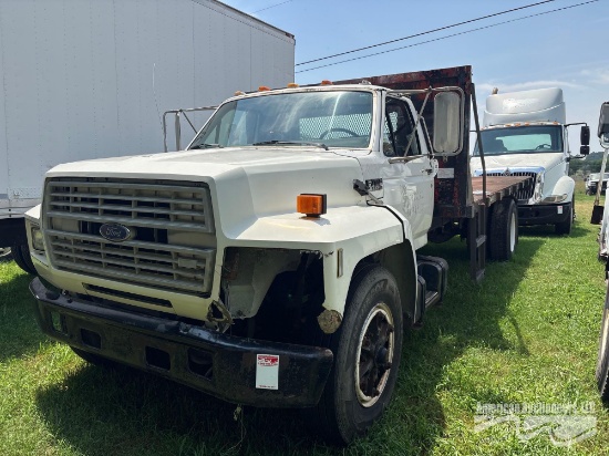 1992 Ford F700 Truck, VIN # 1FDPK74P0NVA15791, INOPERABLE * FLOOD DAMAGE