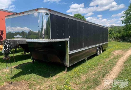 1992 SILVER FOX GOOSENECK T/A ENCLOSED TRAILER
