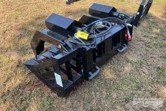 6FT SKID STEER WOOD GRAPPLE BKT