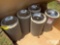 5 ASH TRAYS/TRASH BINS