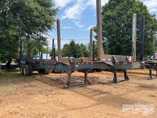1997 40' PITTS 4 BOLSTER LOG TRAILER