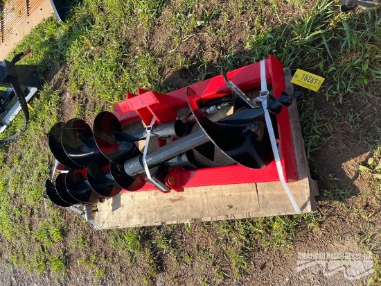 QUICK ATTACH HYD AUGER W/16", 12", 8" BITS