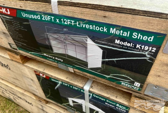 2OFTX12FT LIVESTOCK METAL SHED