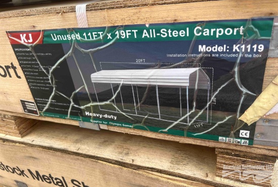 11FTX19FT ALL STEEL CARPORT