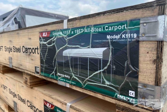 11FTX19FT ALL STEEL CARPORT