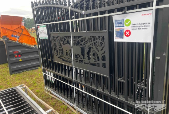 7FTX20FT METAL FARM GATE