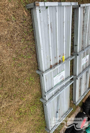 UNUSED 10' CORRUGATED STEEL PANEL