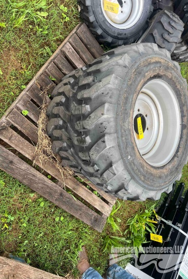 (2) 12-16.5 TIRES AND WHEELS
