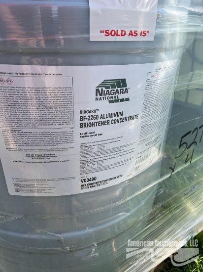 (4) 60 GAL DRUMS BRIGHTENER