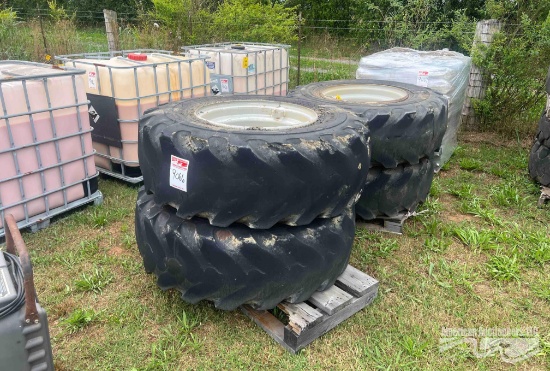 17.5/25 FOAM FILLED TIRES W/RIMS FOR JCB LULL