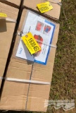 BOX OF 32 PCS 2''X27FT-5T RATCHET STARPS AND 10 PCS OF 1 1/2''X27FT-3T RATCHET STRAPS