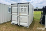 12' X 7' X 8' SHIPPING CONTAINER W/SIDE DOOR