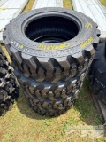 4 SKID STEER TIRES