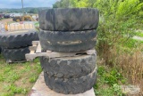 370/75/28 FOAM FILLED TIRES FOR JLG LULL WITH RIMS
