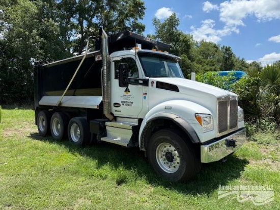 2023 Kenworth T880 TRI AXEL DUMP TRUCK, VIN # 1NKZXPTX0PJ259594