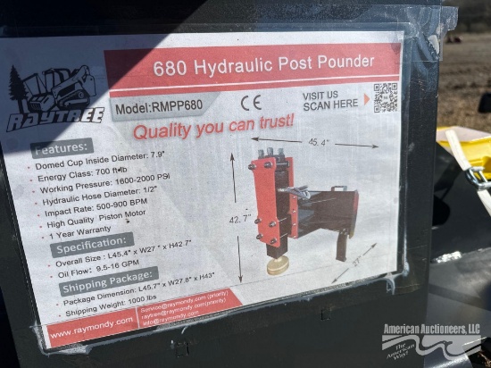 RAYTREE RMPP680 QUICK ATTACH 680 HYD POST POUNDER