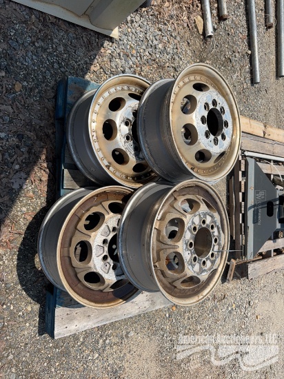 (6) 8 Lug Aluminum Wheels