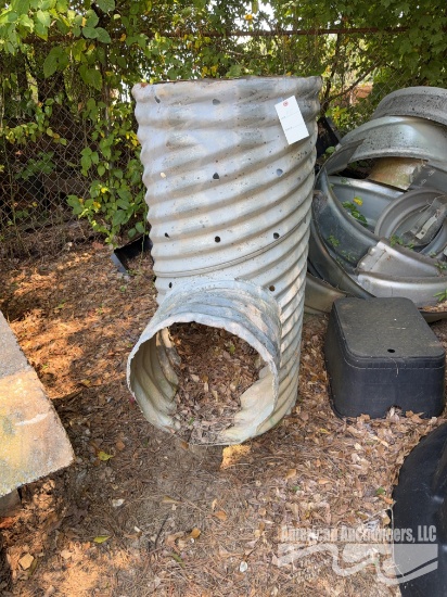 Assorted galvanized pipes and couplers