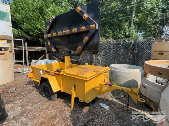 Traffic Directing Single Axle Trailer